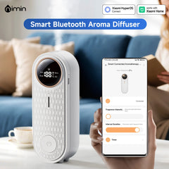 Essential Oil Diffuser with APP Control, Aroma Diffuser (Auto Spray, Desktop Wall Mountable) for Home Office, with Refill Liquid