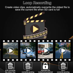 4K HD Car DVR DashCam New Vehicle Recorder 1080P Video Recorder 170 Angle Niht Vision Car Cycle Recorders Smart Car Dash Camera