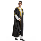Muslim Arab Men Thobe Thawb Caftan Eid Jubba Thobe Mens Cardigan Abaya Long Dress Ramadan Robe Saudi Arab Musulman Caftan Dubai