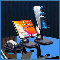 Foldable ABS Desktop Mobile Phone Stand Portable Holder Bracket for iPad iPhone 13 X Smartphone Tablet Desk Support