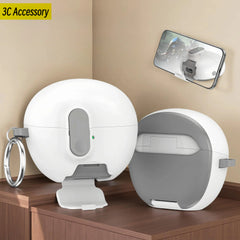 for Men Huawei Freeclip Case Cover with Safety Lock&Phone Stand Sandstone Skins Earphone Cover for Huawei Freeclip Earbuds Case