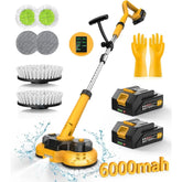 6000mAh Electric Mop M1 – 800RPM Cordless Power Scrubber & Spin Mop