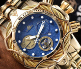 Fashion Three Eyes Circle Design Personalized Large Dial Steel Band Sports Wristwatch with Dominant Outgoing Style