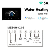 New Smart Thermostat Tuya WiFi Temperature Controller Electric Floor Heating Plumbing LCD Display for Alice AlexaGoogleHome
