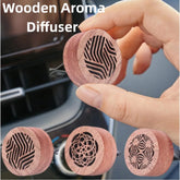 Wooden Aroma Diffuser Car Essential Oil Diffuser Car Vent Clip Wooden Carved Aromatherapy Diffuser Car Air Freshener Auto Decor