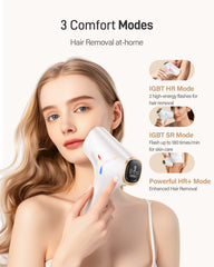 Flashes Laser Hair Removal for Women and Men IPL Hair Removal Body Bikini and Facial Areas Painless Permanent HairRemoval