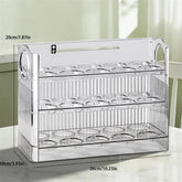 30 Grids Egg Storage Box Egg Case Holder Large Capacity Egg Tray Organizer Transparent Home Egg Container For Refrigerator