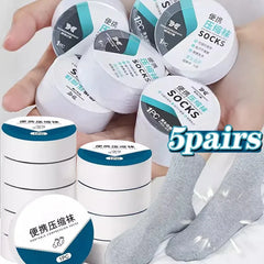 Breathable Disposable Highly Elastic Socks Outdoor Portable Simple Compression Travel Thin Sweat-Absorbing Sports Cotton Socks