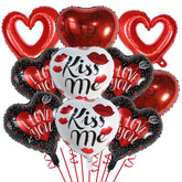 10Pcs/Set 18inch Heart Valentine's Day Foil Helium Balloons Bridal Shower Wedding Anniversary Birthday Party Decoration Globos
