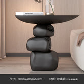 Handmade Art Alien Edge Coffee Table – Modern Fiberglass Side Table for Home Decor (60×40×50cm)