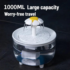 Cat water dispenser automatically circulates live water, flows drinking basin, pet dog dog kitten water feeder, smart USB plug