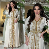 Eid Muslim Abaya for Women Party Dresses Jalabiya Embroidery Abayas Kaftan Islam Vestidos Arab Long Robe Ramadan Morocco Dubai