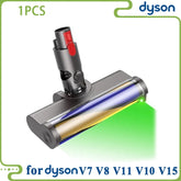 LED Floor Nozzle Brush for Dyson V7 V8 V11 V10 V15 Vacuum Cleaner Electric Brush Soft Roller Brush Replacement Parts