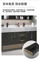 Marble Countertop Bathroom Vanity Set with Smart Mirror & Solid Wood Cabinet – X.H.S.H Modern Style (Model XH08)