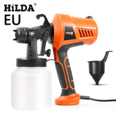 Electric Spray Gun 500W 110/220V High Power Paint Sprayer Home Electric Airbrush 800ML Large capacity Easy Spraying for Home DIY