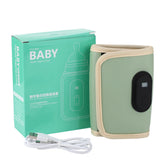 Baby Milk Warmer Nursing Bottle Heater Adjustment Baby Bottle Cup Warmer Portable USB Bottle Warmer Outdoor Travel Accessories