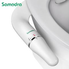 Toilet Bidet Ultra-Slim Bidet Toilet Seat Attachment With Brass Inlet Adjustable Water Pressure Bathroom Hygienic Shower