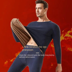 Winter Men Thermal Underwear Winter Long Thermos Underwear Sets Keep Warm for Cold Weather Base Layer Long-Sleeved Underwear