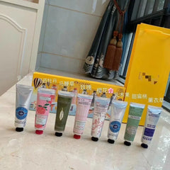 New Hand Cream Eight-Piece Set Gift Box Shea Sakura Rose Hand Cream Hand Nourishing and Anti-Drying Hand Cream Set Hand Cream