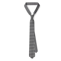 Creative 8cm Houndstooth Tie Narrow Soft Classic Tie Hand Tied Adjustable Men Necktie Unisex