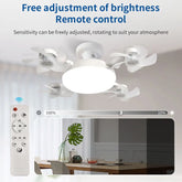 Drone Design Ceiling Fan Light with Remote Control AC85-265V Fan Lighting Bulb for Home Restaurant