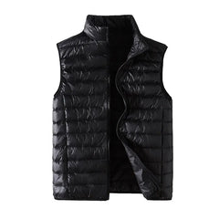Royal Blue Lightweight Down Vest for Men, Navy Blue/Army Green 50 Standard White Duck Down Waistcoat