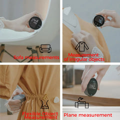 Electronic distance meter electronic clothes measuring ruler straight curved surface rolling measurement digital display roller