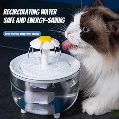 Cat water dispenser automatically circulates live water, flows drinking basin, pet dog dog kitten water feeder, smart USB plug