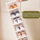 Shoes Box 3/6 Layer Shoe Storage Organizers Box Foldable Transparent Dustproof Shoe Rack Shelf Indoor Shoe Rack Organizer