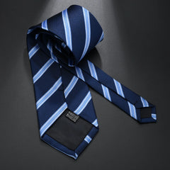Tie for Men Slim Solid Color Shirt Necktie Polyester Narrow Cravat Royal Blue Black Red Stripe Party Formal Fashion Gift