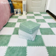 10/20Pcs Soft Plush Children's Mat Baby Play Mat Baby Toys Eva Foam Puzzle Carpet in Children's Room Keep Warm Playmat 30*1CM