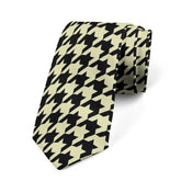 Creative 8cm Houndstooth Tie Narrow Soft Classic Tie Hand Tied Adjustable Men Necktie Unisex