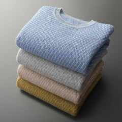 100% Cashmere Sweater With Seven Needle Thick Pattern, Versatile And Fashionable Temperament, Men's Sweater