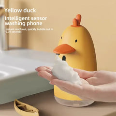 Automatic Sensor Soap Dispenser USB Rechargeable Cute Cartoon Style Children Washing Hand Soap