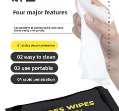 Shoe Cleaning Wipes Disposable Travel Friendly Dirt Removal And Polishing Wipes For Sneakers