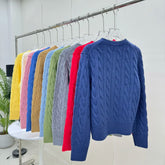 Classic Luxury Brand Women Men Pashm Cardigan Fashion British RALPH LAUREN Knit Single-Breasted Sweater