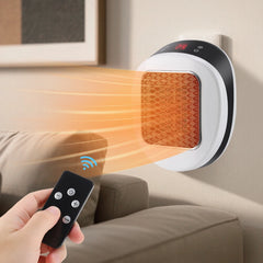 Home Electric Heater Winter Body Warmer Portable Wall Plug Space Heater Ceramic Electric Heater with Remote Control Household