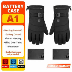 Electric Heated Gloves Winter Skiing Gloves Waterproof Heated Gloves Touch Screen Motorbike Racing Riding Gloves