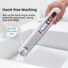 Mini Handheld Mop Folding Powerful Squeeze Home Cleaning Mops with Sponge Self-squeezing Floor Washing Mops Desk Window Car