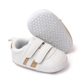 White Baby Shoes Boy Girl Double Slash Casual Sneakers Anti-slip Infant Kids Sport First Walkers