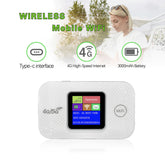 4G LTE Portable WiFi Hotspot 3000mAh 150Mbps Pocket Mobile Hotspot Type-C with Sim Card Slot Mini Outdoor Hotspot for Car Travel