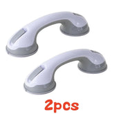 2PCS Vacuum Suction Cup Shower Grab Bars Toilet Non-slip Support Handles Bathroom Safety Grab Rod Handle Elderly Child Handrail