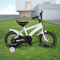 14 Inch Children's Bicycle, Student Children's Bicycle, 2-11 Year Old Children's Bicycle, High-Quality - White