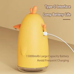 Automatic Sensor Soap Dispenser USB Rechargeable Cute Cartoon Style Children Washing Hand Soap