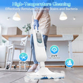 INSE Powerful Steam Mop 6 in 1 Scrubbing Steam Vac Mop High Temperature Detachable Steam Cleaner for HardFloor Carpet Kitchen F2