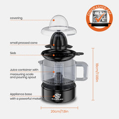 Electric Citrus Juicer 500ML Large Capacity Electric Squeezer Higher Juice Yield Fruit Press Machine New For Household