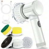 Xiaomi Electric Spin Scrubber Bathroom Cleaning Brush with 5 Brush Heads 5 in 1 Cleaning Brush Kitchen Dishwashing Brush Gadgets