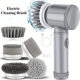 Electric Spin Scrubber Cordless Spin Scrubber with 5 Replaceable Brush Heads and Adjustable Extension Handle
