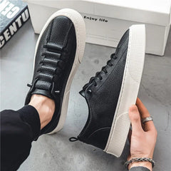 Men's Leather Casual Shoes Fashion Sneakers Designer Platform Tennis Shoes for Men Non Slip Sport Running Shoe Zapatillas Hombre