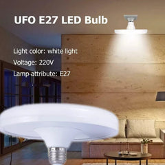 Super Bright 20W E27 LED Bulb 220V UFO Shape Indoor White Lighting Table Lamps Garage Super Bright LED Lamp